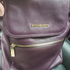Michael Kors Plum Large Backpack